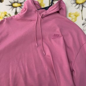 Nike oversized pink hoodie